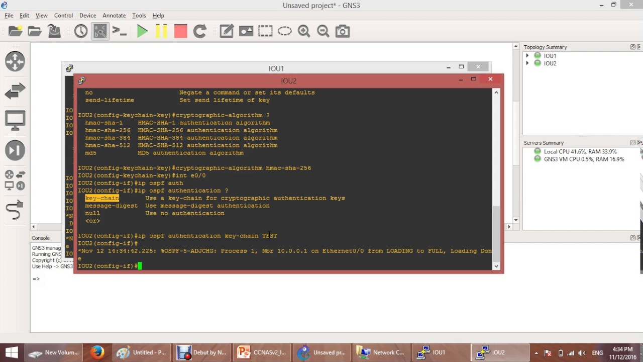 8-Chapter2: OSPF SHA Authentication