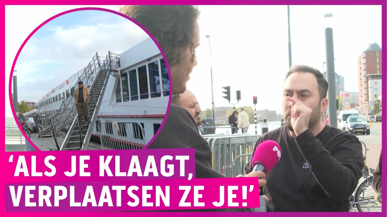Bewoners asielboot zijn goor eten beu: 'Niets eetbaars!'