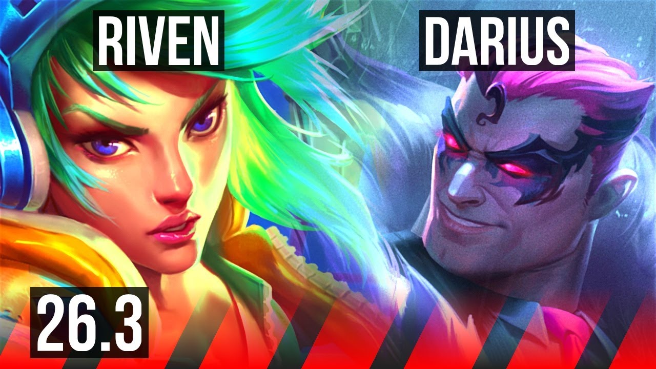 RIVEN vs DARIUS (TOP) | Good KDA: 15/1/5 | EUNE Master | 26.3