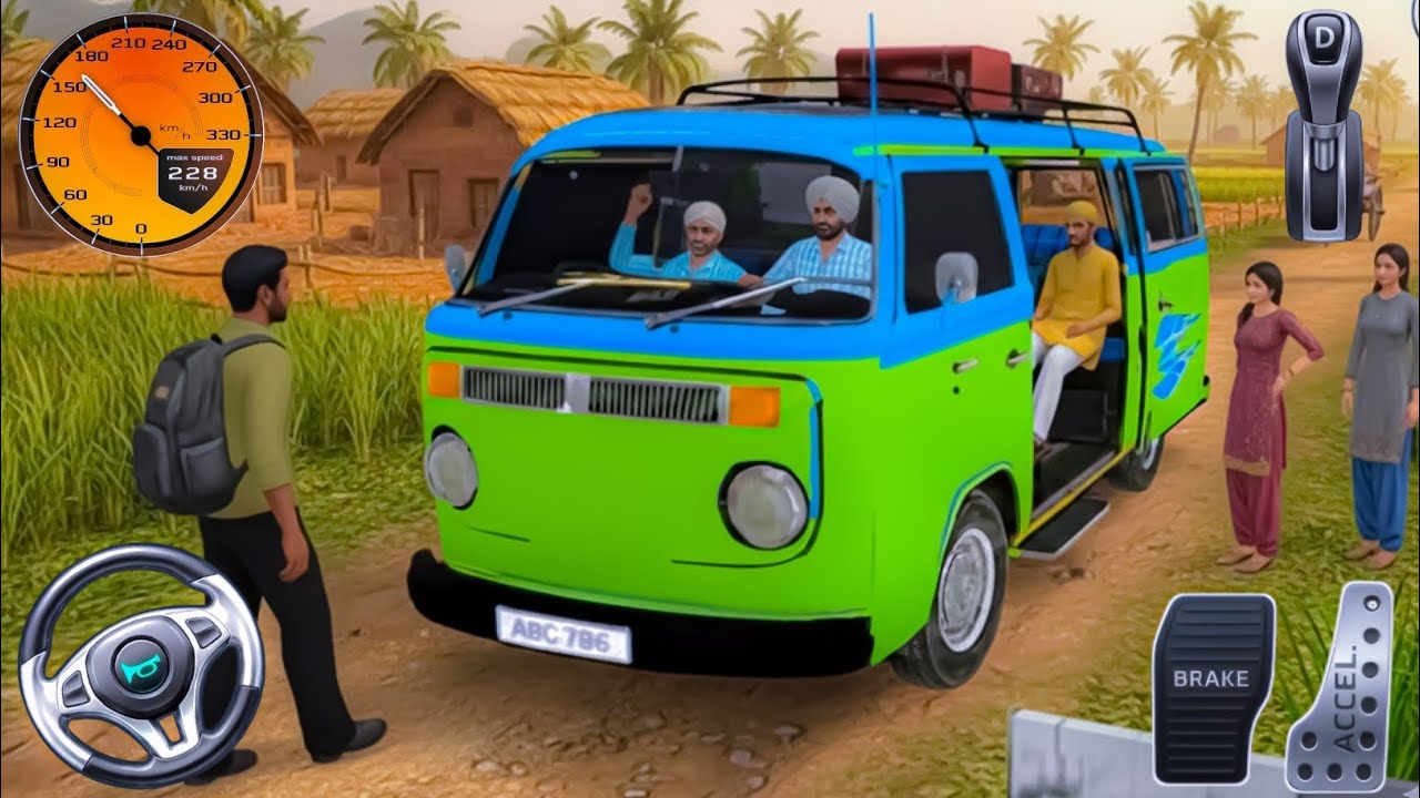 Offroad Minibus Driving Simulator - Extreme Mountain Climb Gameplay