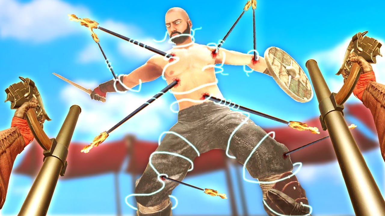 This is the Deadliest Thunder Spear against Giant Norse Titans in Blades and Sorcery VR Mods