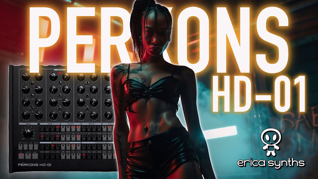 🎛️ 🔥Erica Synths PERKONS HD-01 Techno Project #1 🔥 Ultimate Techno Kits