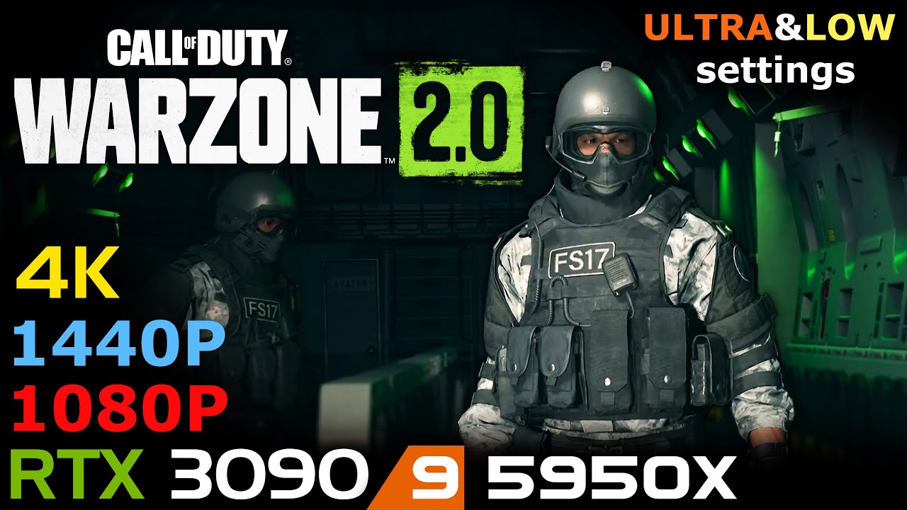 Call Of Duty: Warzone 2 | RTX 3090 | 4K | 1440P | 1080P | 5950X | Ultra & Low settings