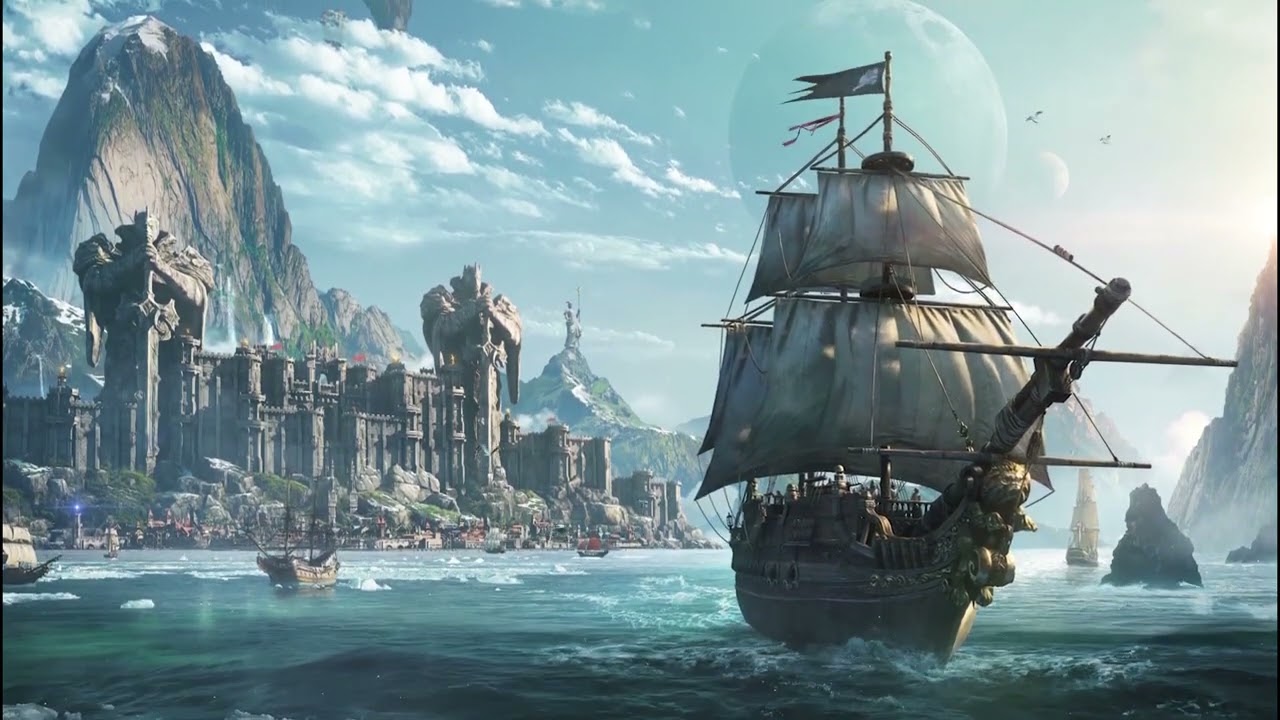 Pirate Ship At Harbor Ambience To Sleep, Study, Relax || Ambience Immersion
