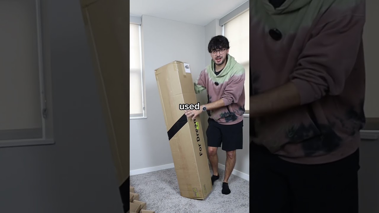 I bought a cardboard bed