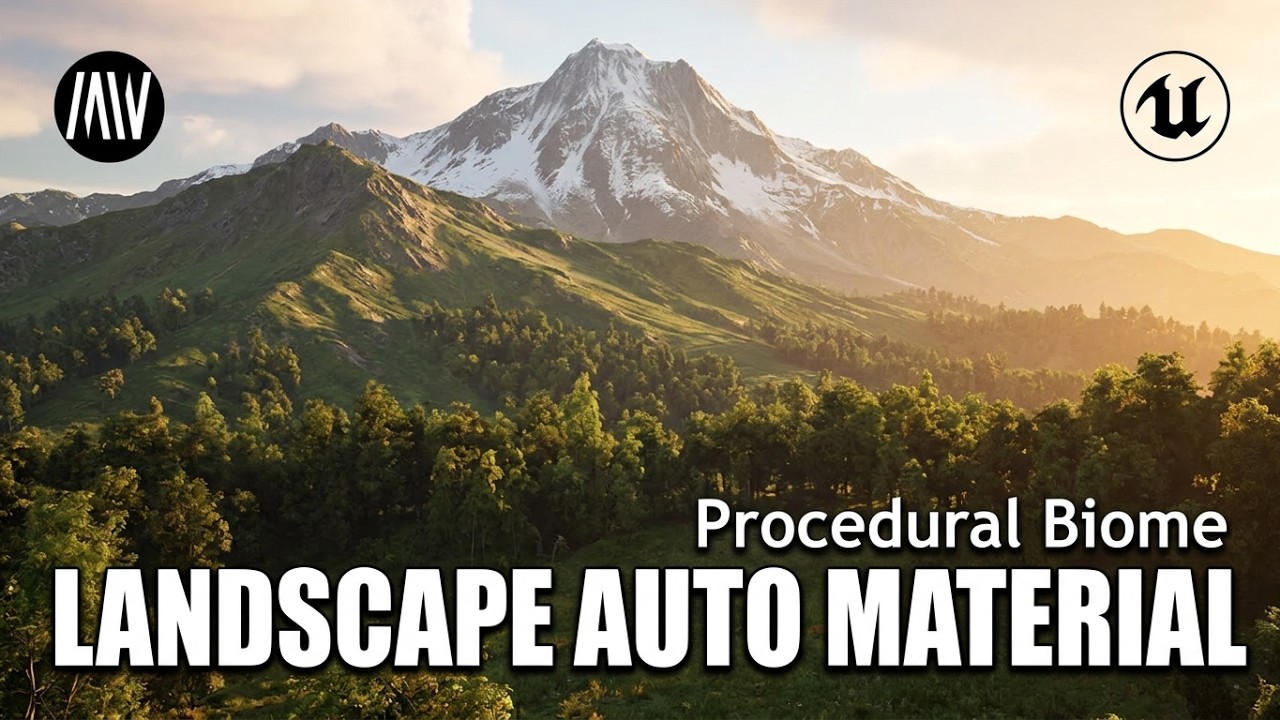 Unreal Engine 5 - !! FREE !! Landscape Auto Material #unrealengine #UE5 #gamedev