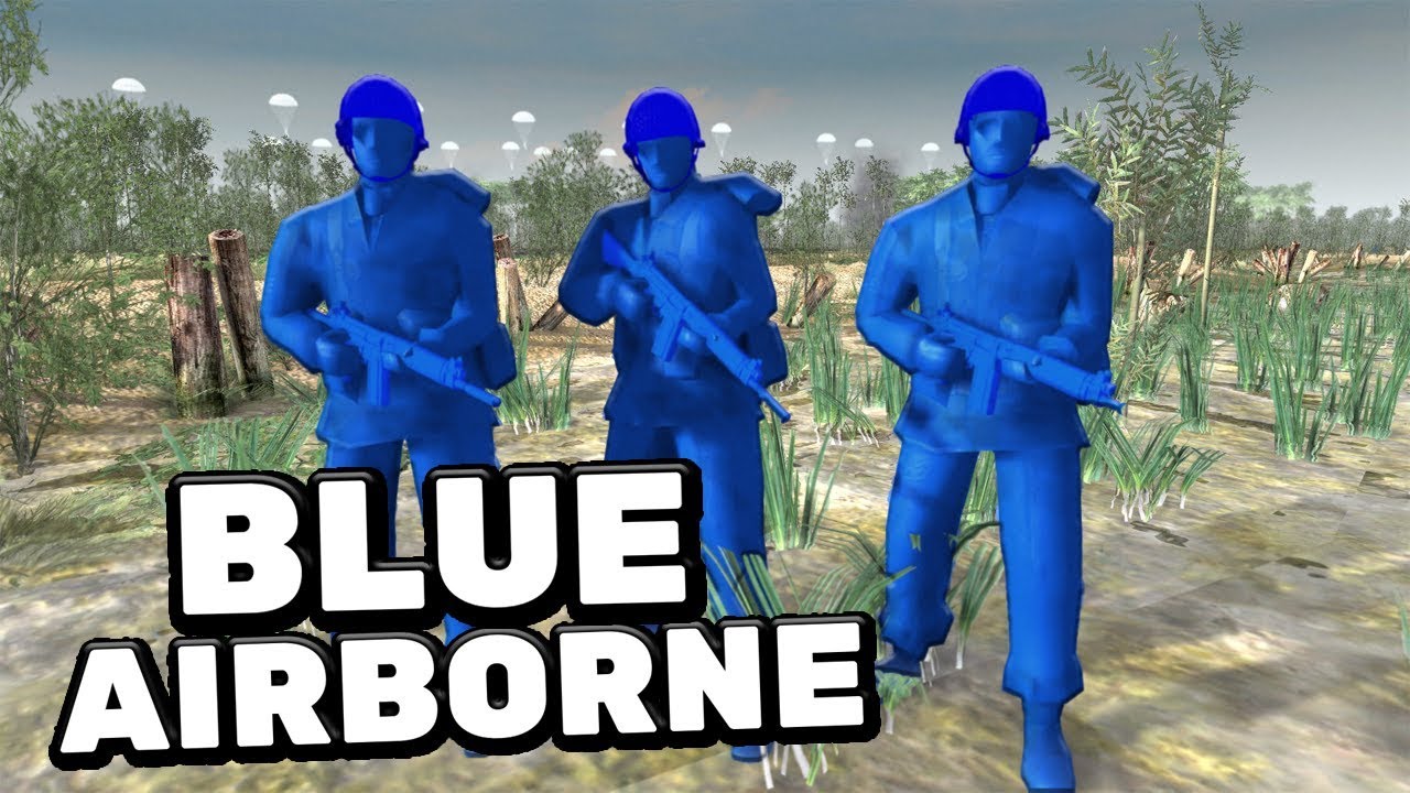 BLUE AIRBORNE STRIKE !! Second Wave - Army Men (The Siege Of Tanoi )