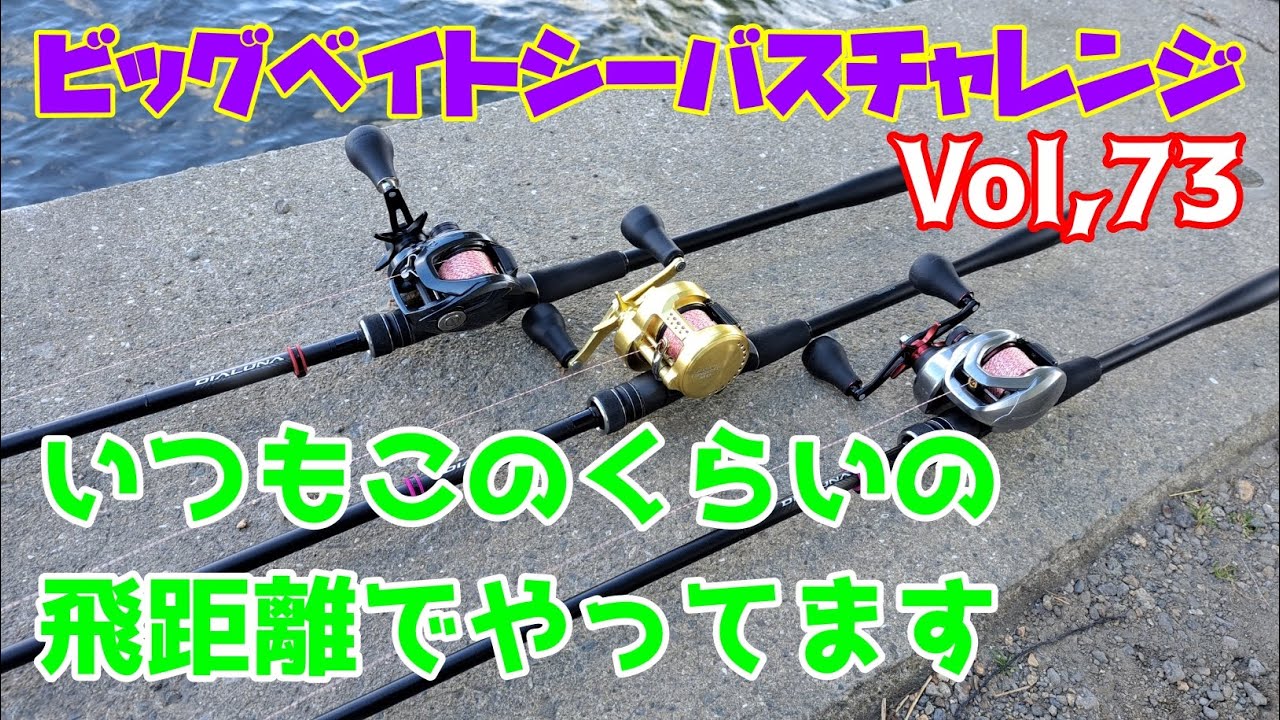 【ビッグベイトシーバスチャレンジ Vol,73】このくらい飛んでいます