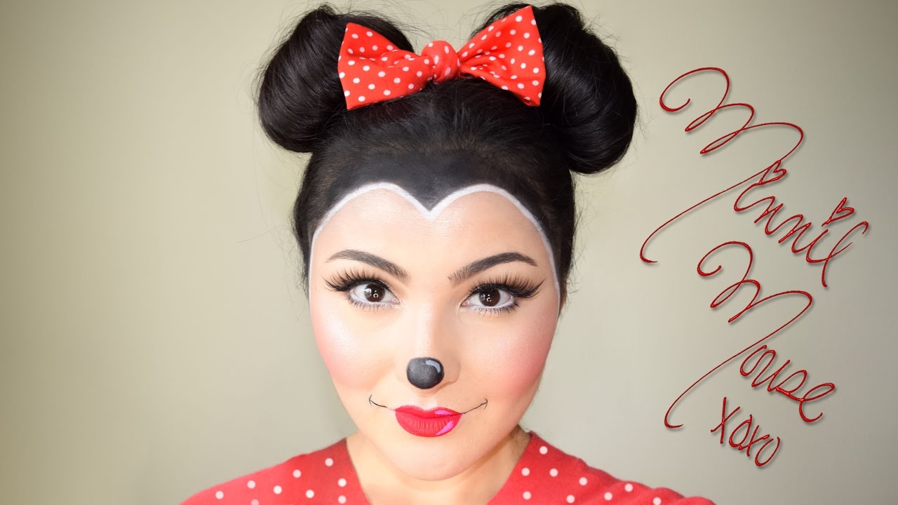 Minnie Mouse Makeup and Hair Halloween Tutorial | Delia Ahmed