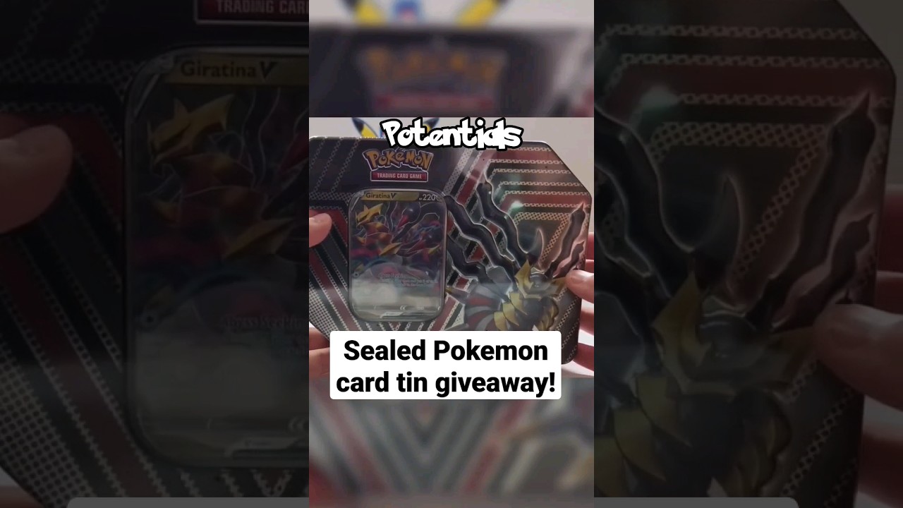 giving away this sealed Pokemon card tin! video down below! 