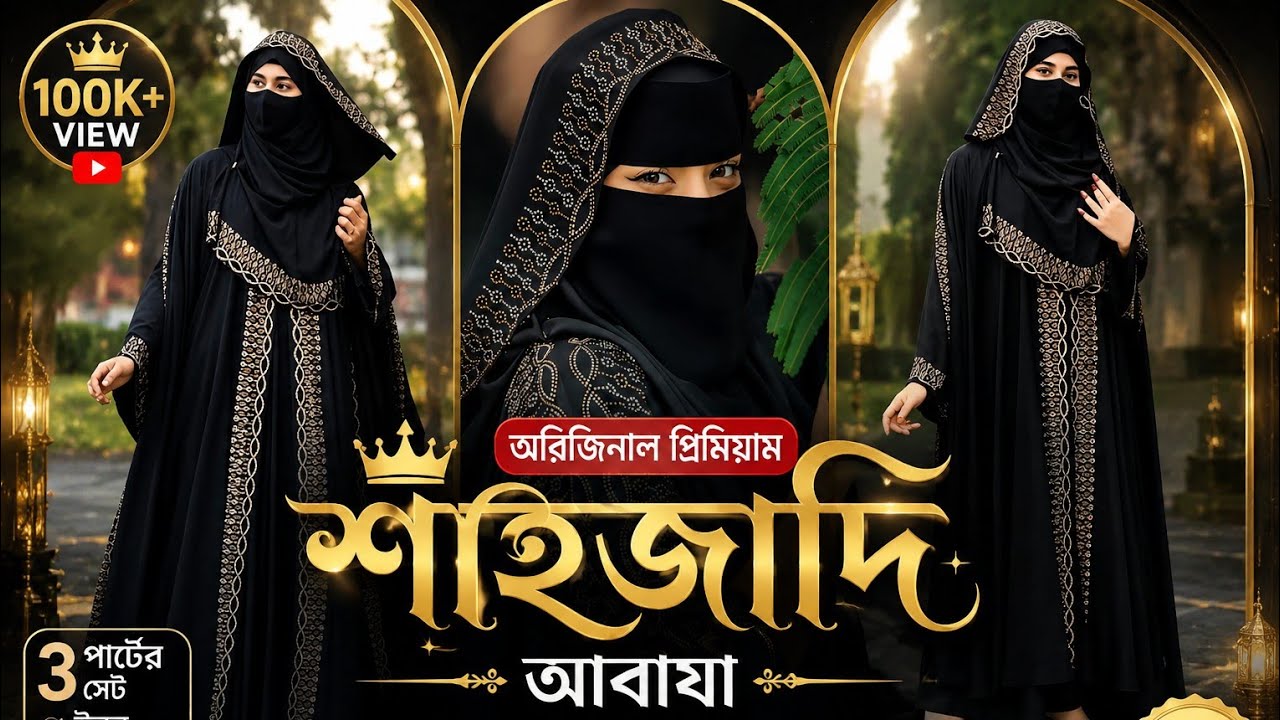 অনলাইন টপ ভাইরাল শেহজাদী আবায়া বোরকা। অফার প্রাইজে পাচ্ছেন এই আবায়া টি। #আবায়া #শেহজাদী_আবায়া #ভাইরা