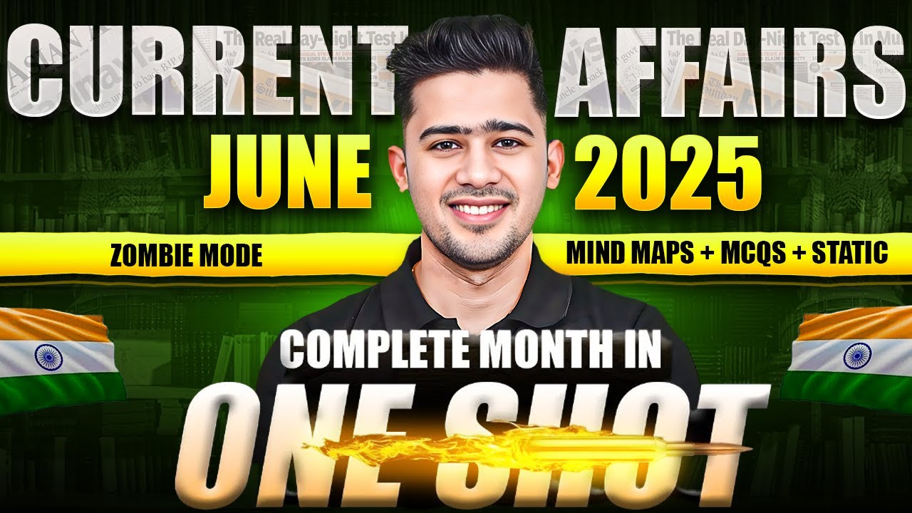 Maha Marathon Session | June 2025 Monthly Current Affairs by Kush Sir | YesOfficer