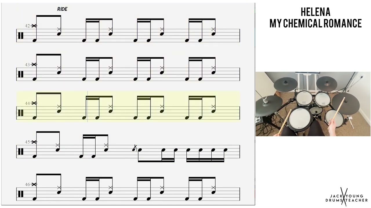 How to Play 🥁   Helena   My Chemical Romance