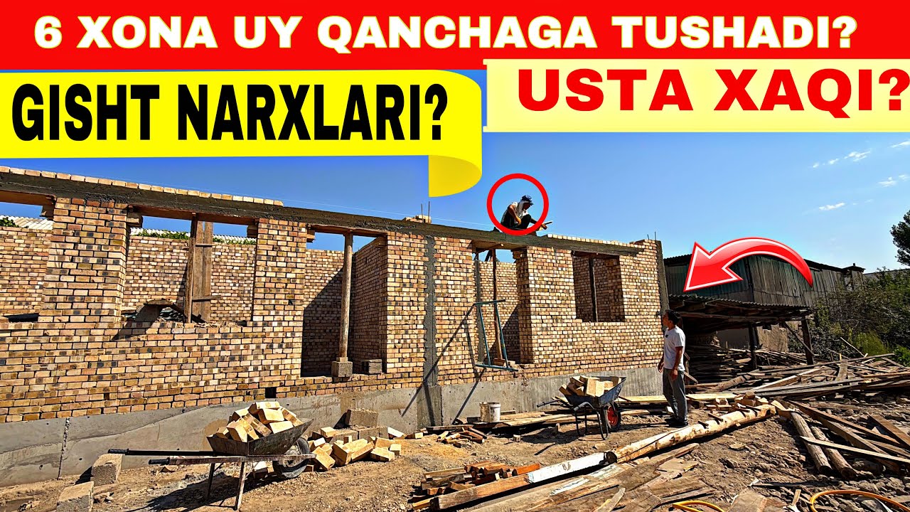 6 ХОНА УЙ НЕЧ ПУЛГА ТАЁР БОЛДИ УСТА НАРХЛАРИ ВА ГИШТ НАРХИ#2025 