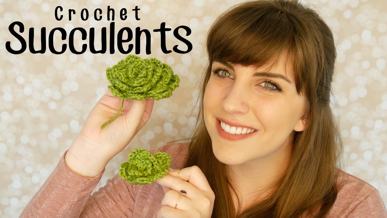 How to Crochet a Succulent - any size!