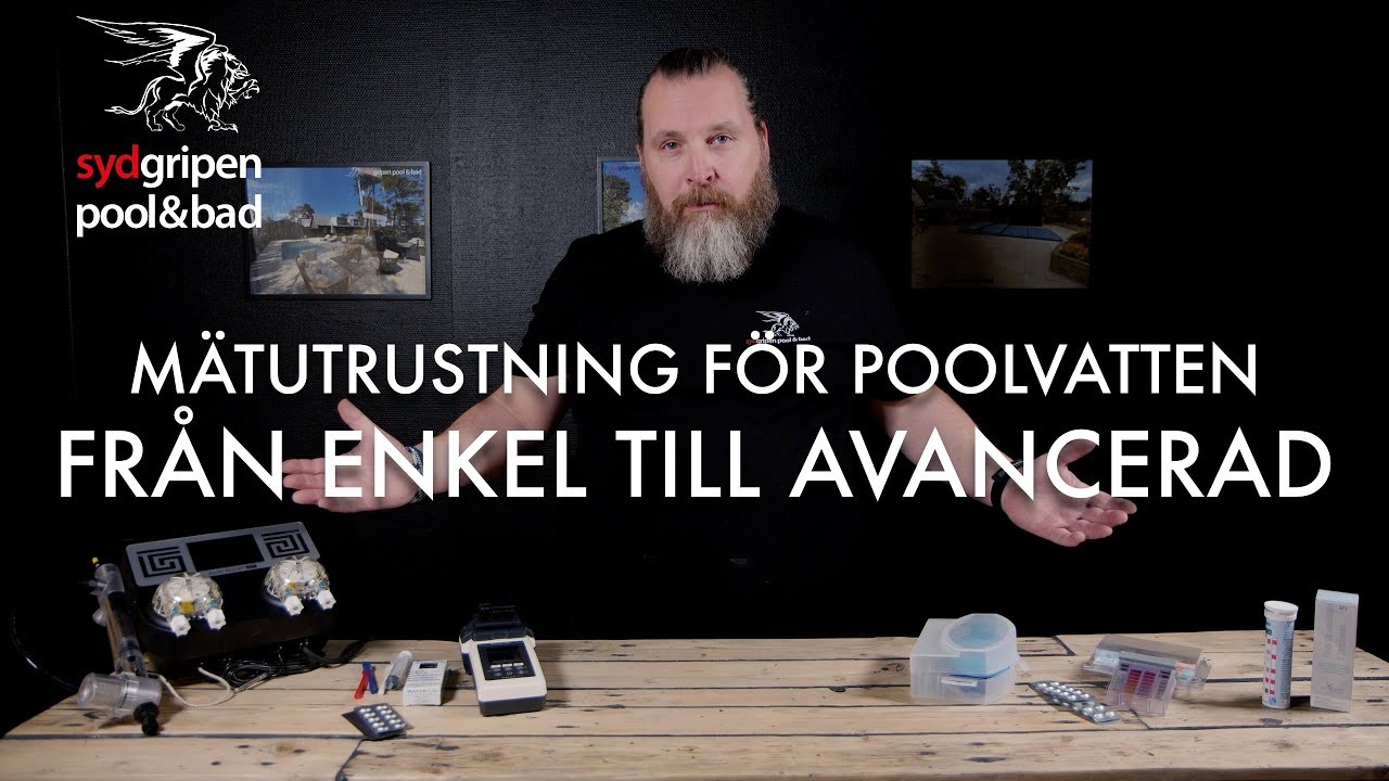 Mätutrustning för poolvatten - från enkel till avancerad