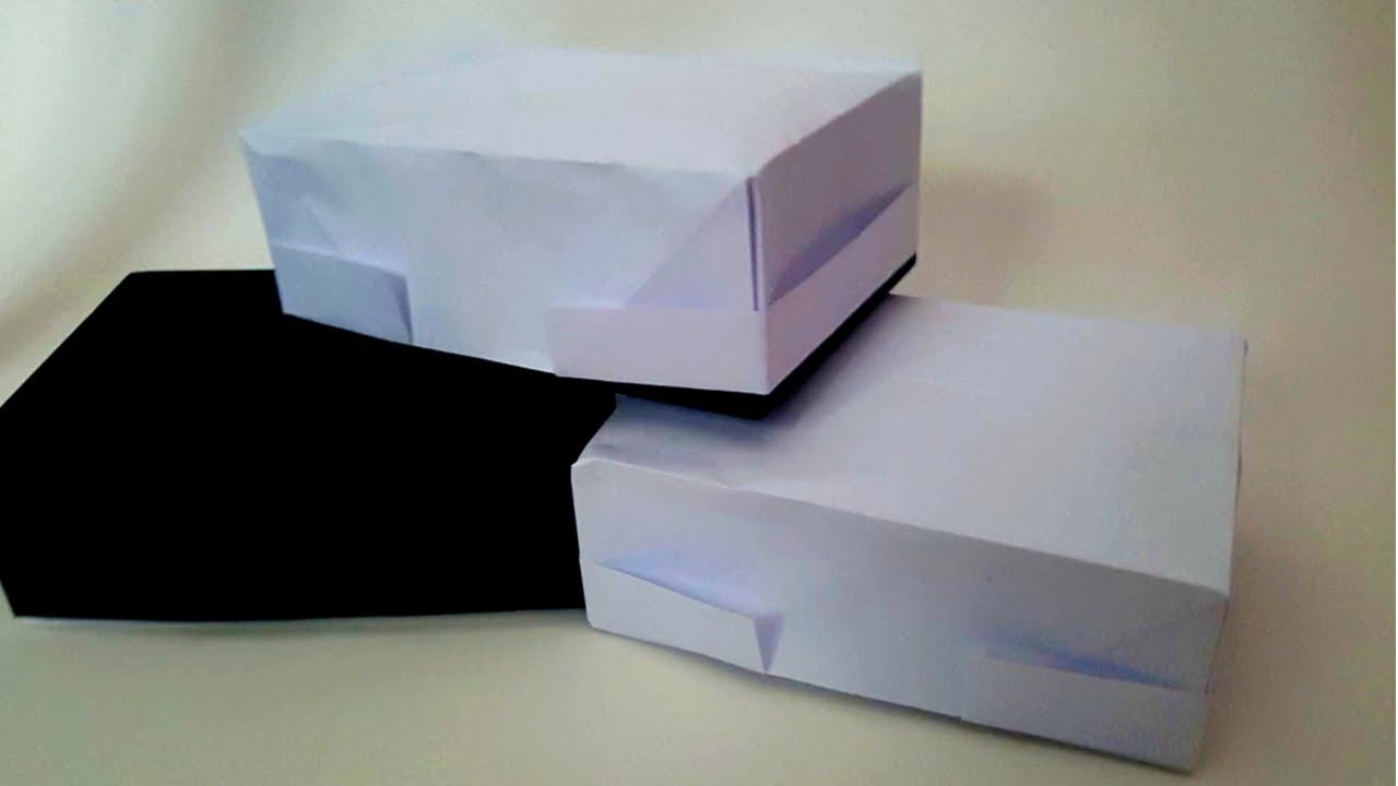Easy Rectangular Origami Box - A4 Sheet Rectangle Box - Make a Rectangular Box Out of A4 Paper