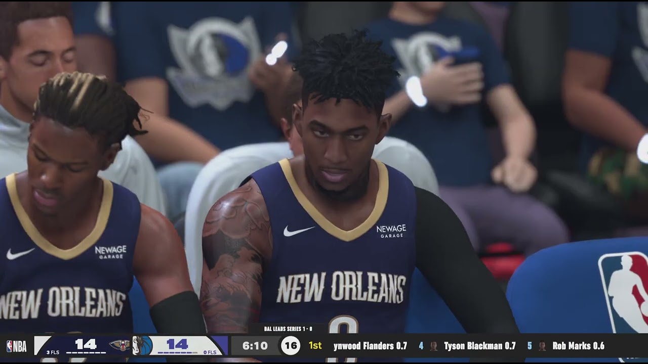 NBA 2K26 pelicans rebuild year 6 WCP round 2 game 2 pelicans mavericks