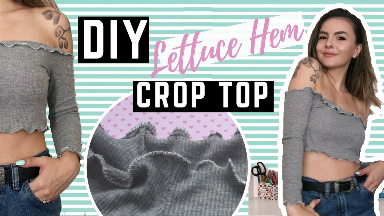 How to make a Lettuce Hem Crop Top | Owlipop DIY
