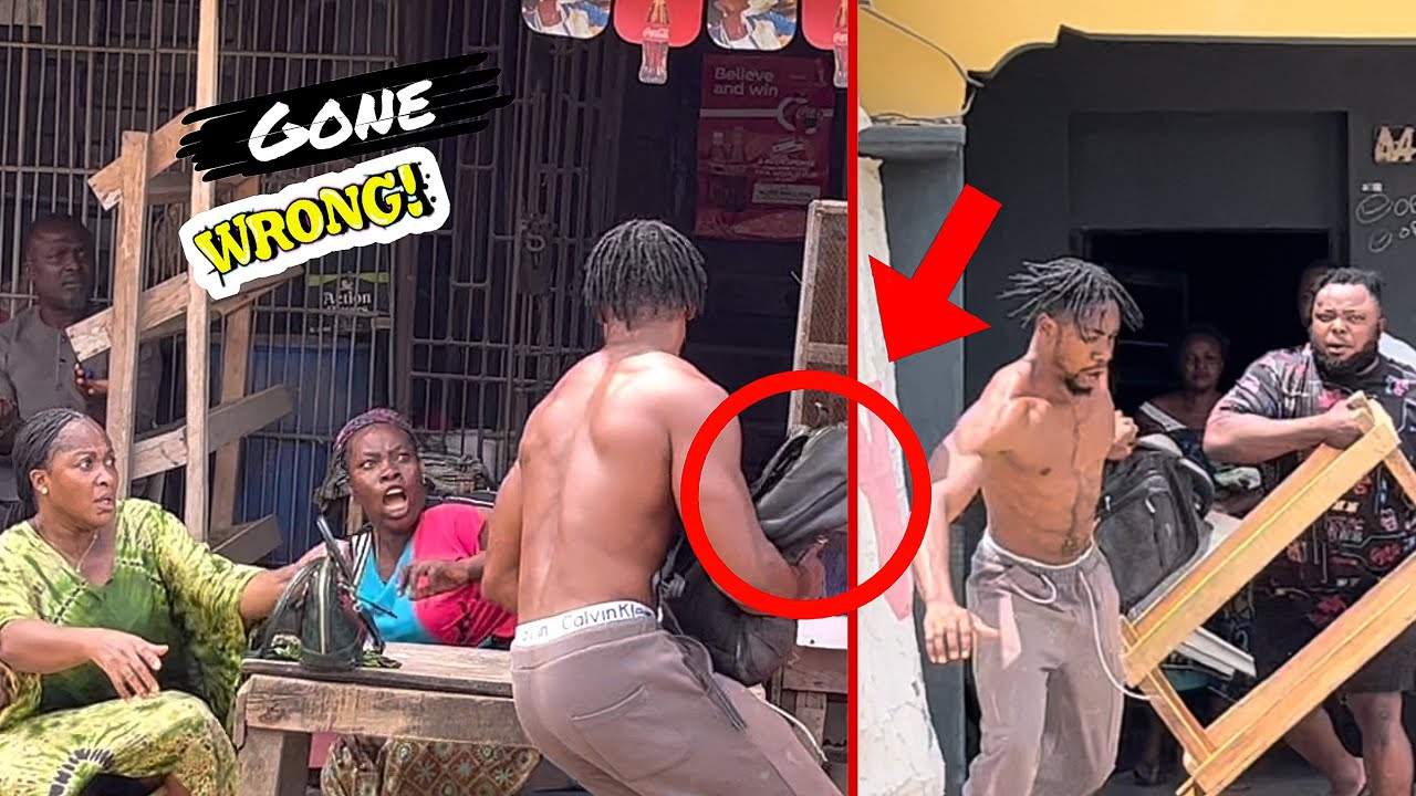 STOLEN BAG PRANK IN THE HOOD 😳