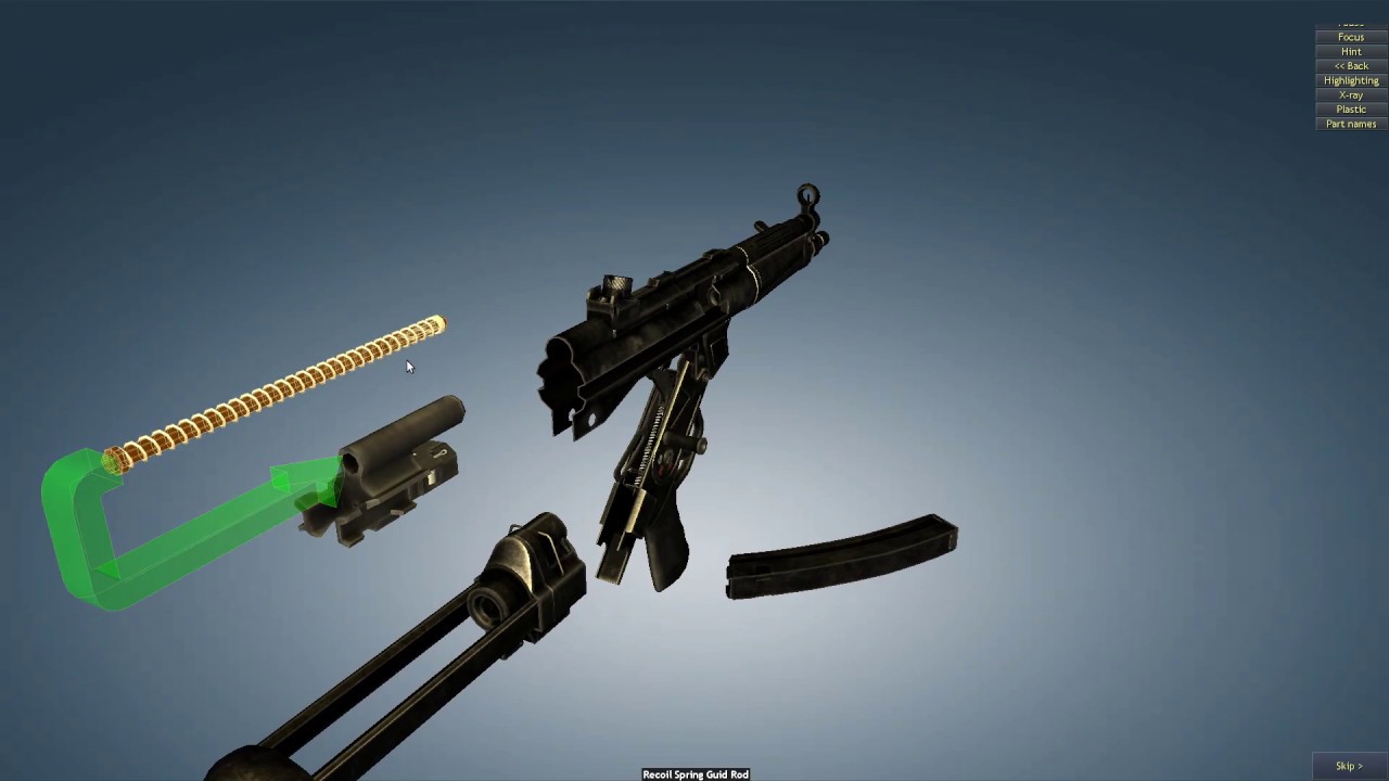 OBS Test #1: World of Guns -- Gun Disassembly  (H&K MP5 field strip)