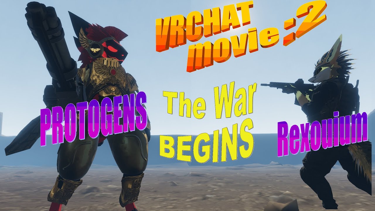 VRChat Movie part 2: The War Begins (Protogens vs Rexouiums) (4k)
