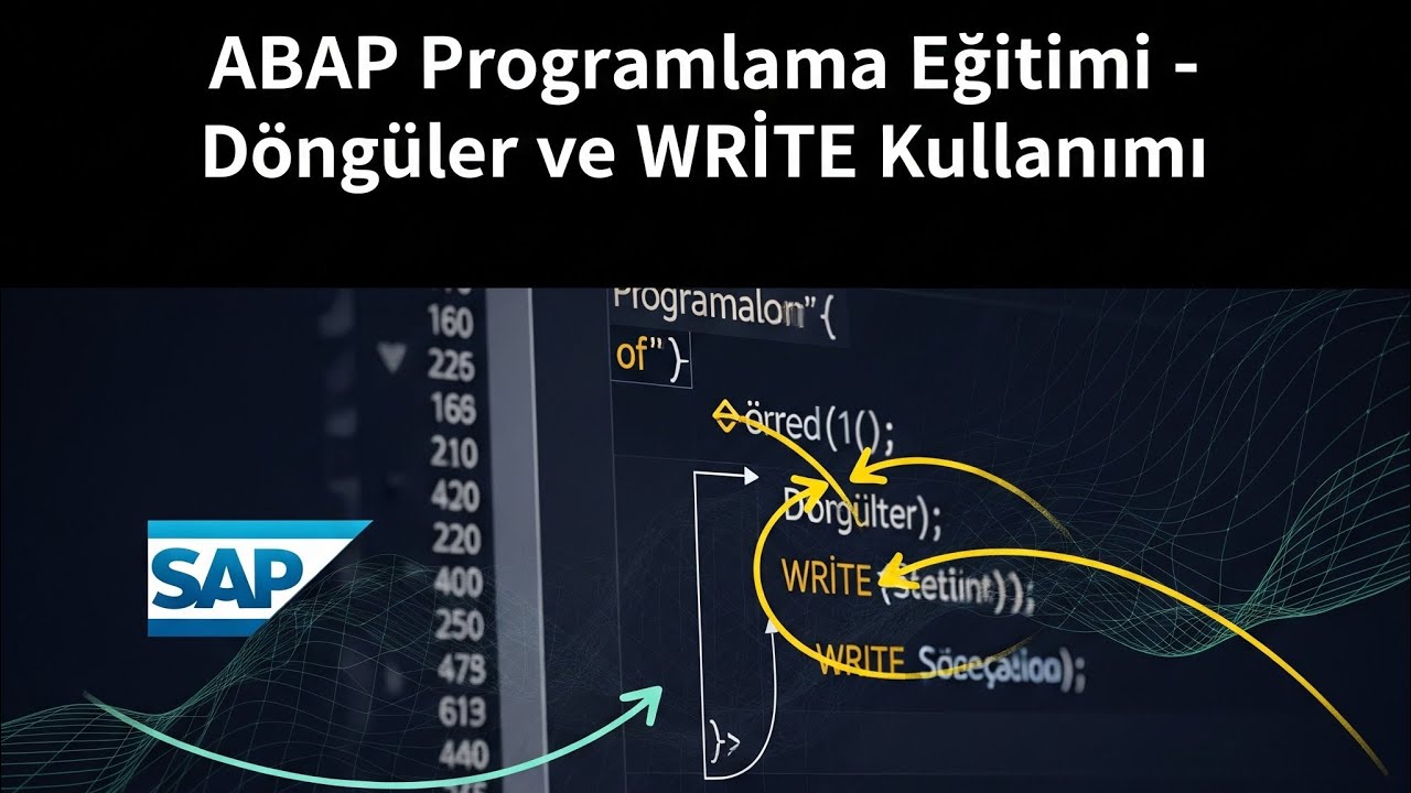 ABAP Programlama Eğitimi - Döngüler ve WRITE Kullanımı 🔄🖋️