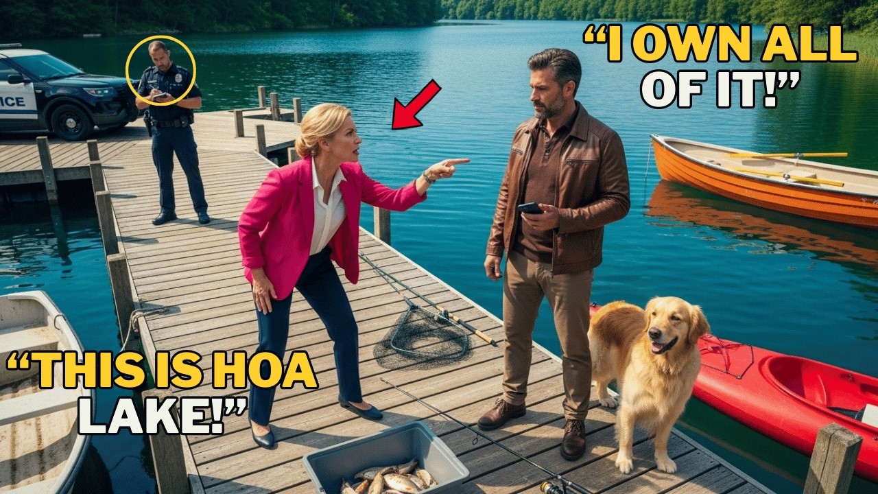 HOA Karen Called the Cops Over a Lake Dispute — She Didn’t Know I Own Her Entire Block