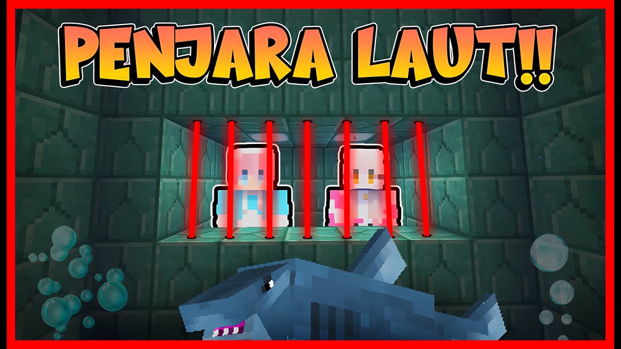 ATUN & MOMON KABUR DARI PENJARA BAWAH LAUT !! Feat @MOOMOO  Minecraft