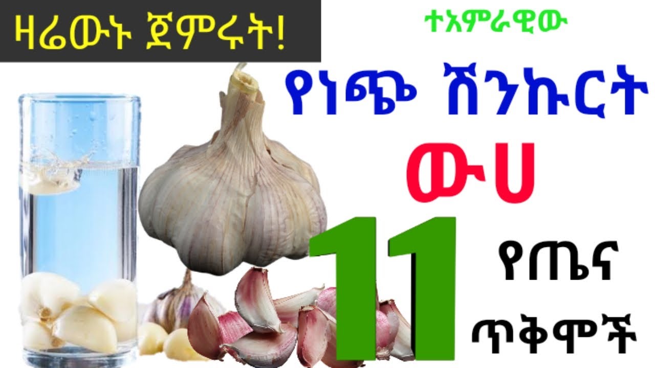 ተአምራዊው የነጭ ሽንኩርት ውሀ 11 አስደናቂ የጤና ጥቅሞች 🔥 ዛሬውኑ ጀምሩት!!! 🔥