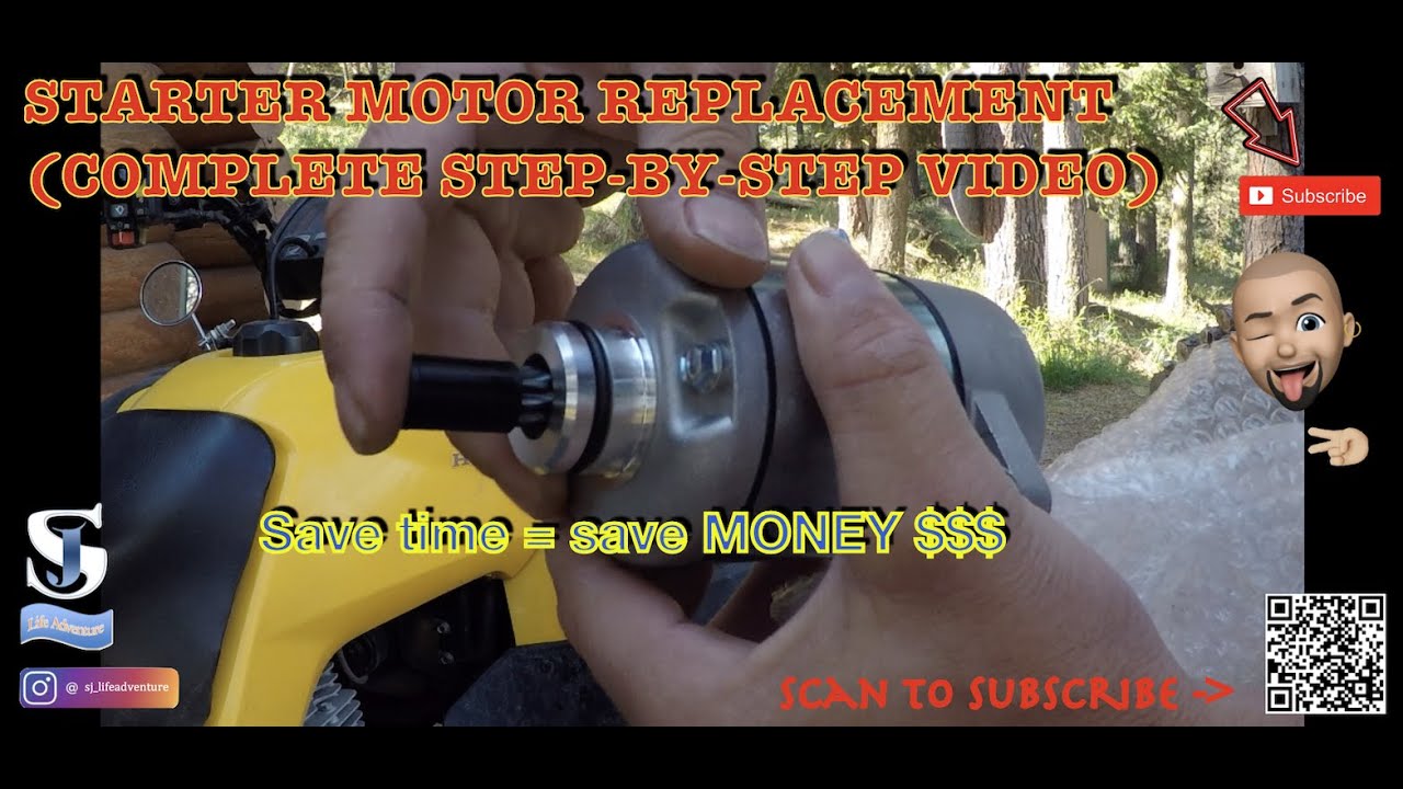 How to replace your starter motor on your ATV (HONDA RANCHER ES350)