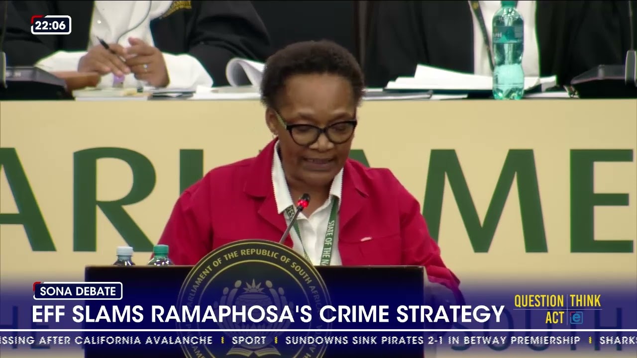 EFF slams Ramaphosa's crime strategy at SONA debate