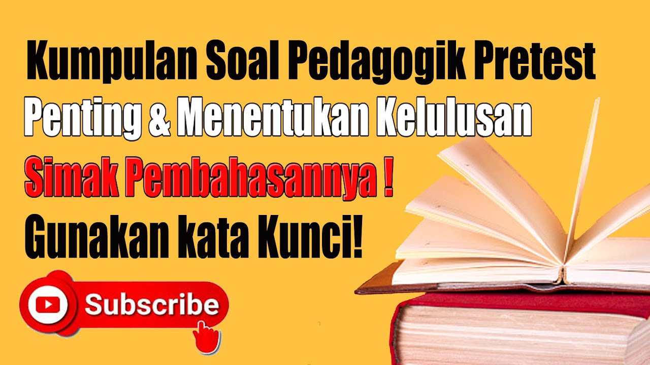 Soal Pedagogik Pretest PPG 2022 #pretest #ppg