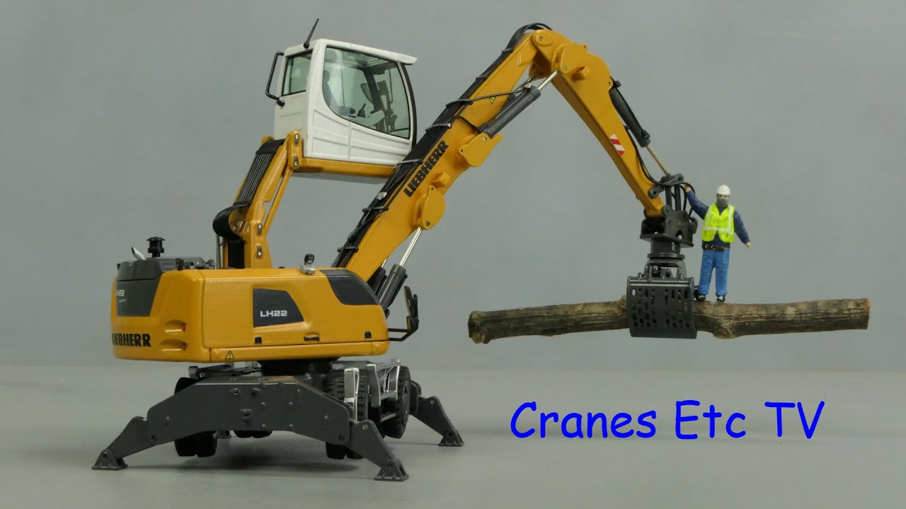 NZG Liebherr LH 22 M Material Handler by Cranes Etc TV