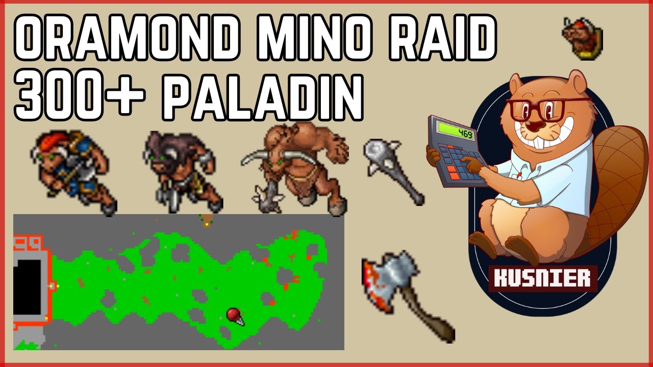 Oramond Minotaur Raid | 300+ Paladin | Tibia
