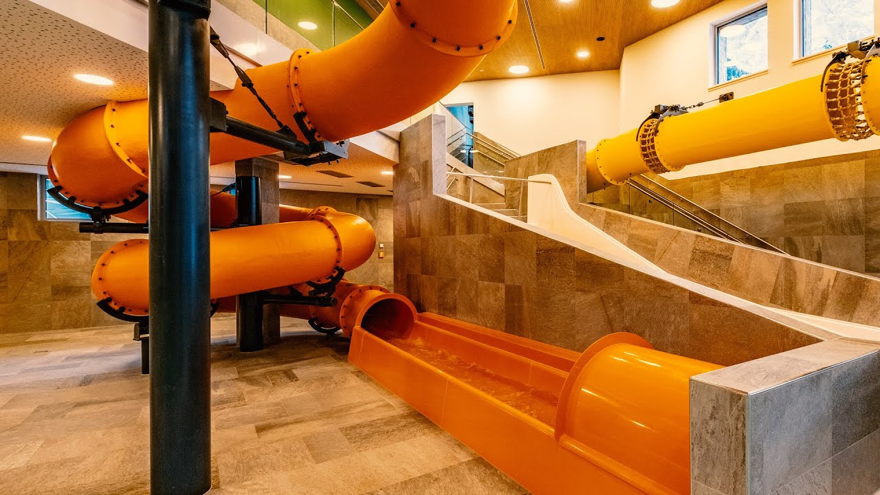 Orange TURBO Water Slide at Zugspitz Resort Waterpark