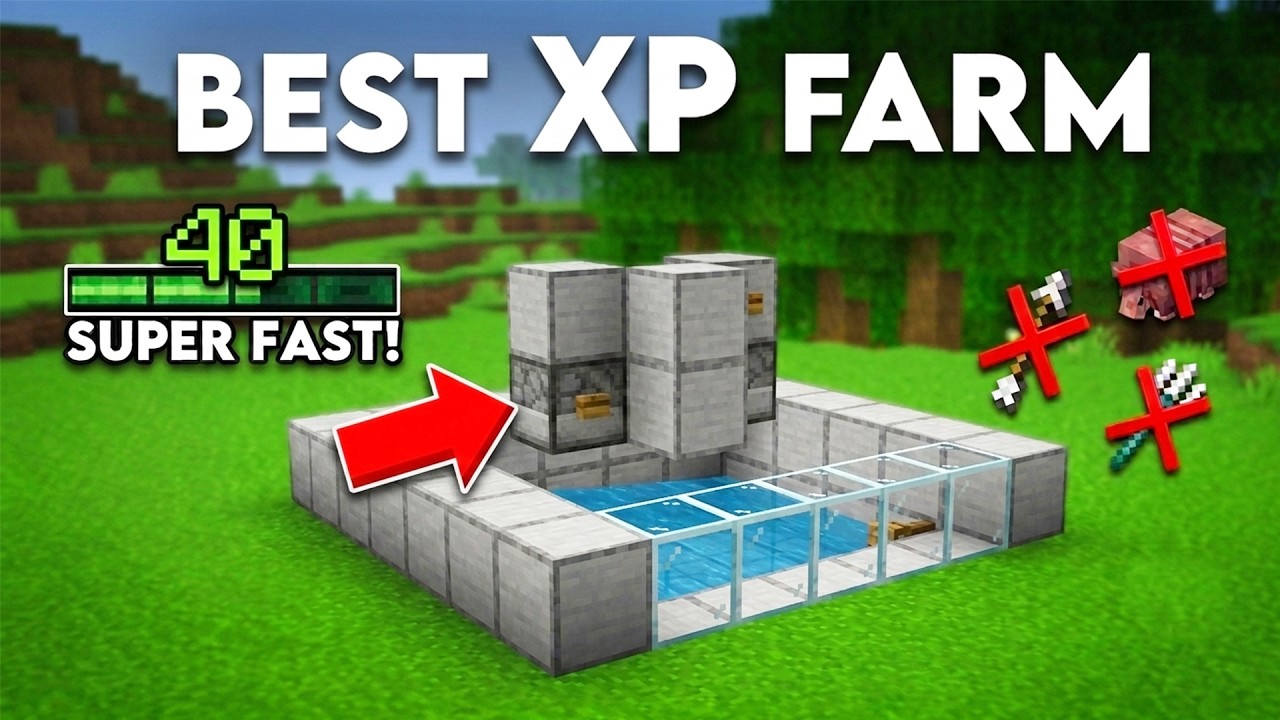 ПРОСТАЯ XP-ФЕРМА: Туториал для Minecraft Bedrock 26.3+/26.2!