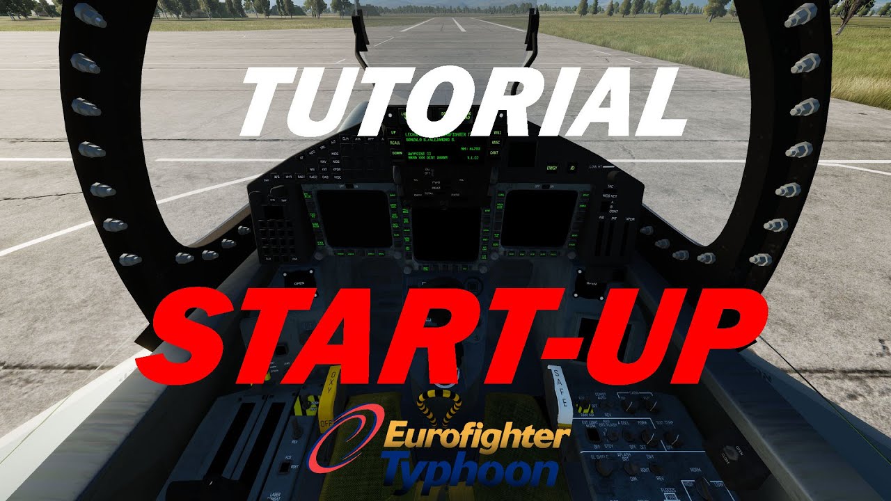 DCS Eurofighter Typhoon Lehuzas Start-up TUTORIAL