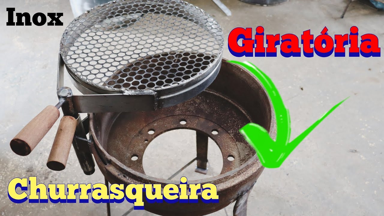 CHURRASQUEIRA Super Poderosa com grelha de ''inox'' giratória - parte 2