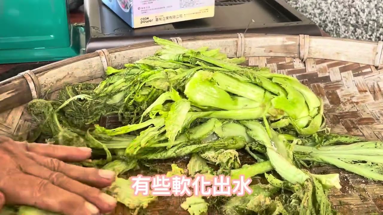 無農藥種植芥菜，自製天然發酵酸菜