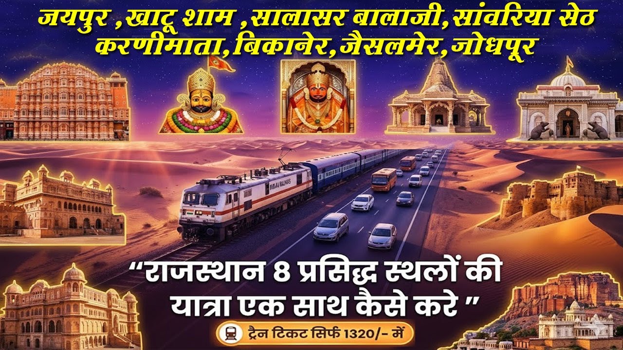 राजस्थान-जयपुर- खाटूशाम - सालासर बालाजी -सांवरिया सेठ - बीकानेर - जैसलमेर की यात्रा एक साथ कैसे करे