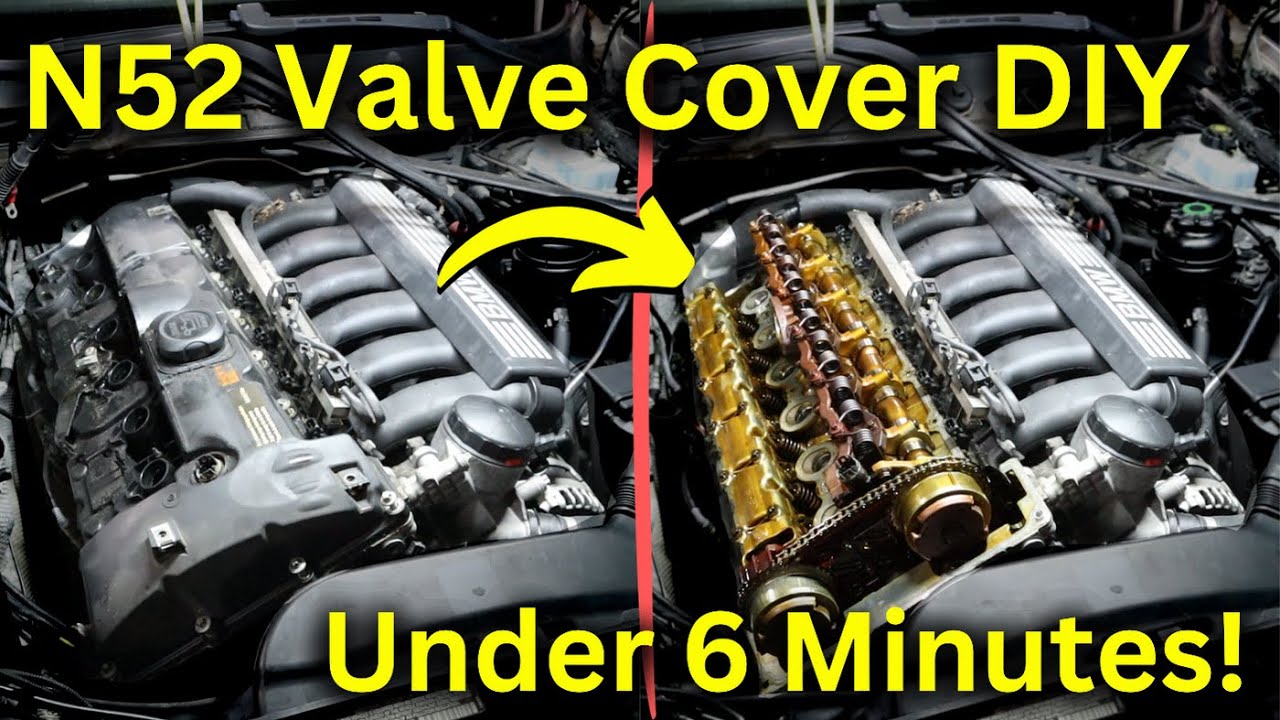 N52 Valve Cover Gasket (In Under 6 Minutes!)
