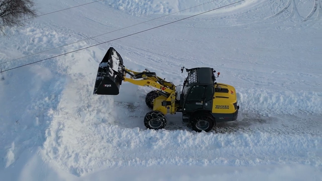 Brøyting Wacker Nesuon WL70 Trygg Nøsted kjettinger