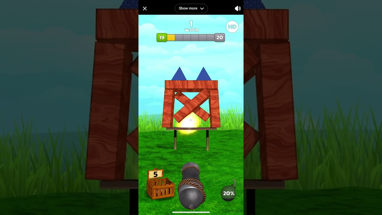 Cannon Balls 3D game - Levels 18 to 23 - YouTube Playables 