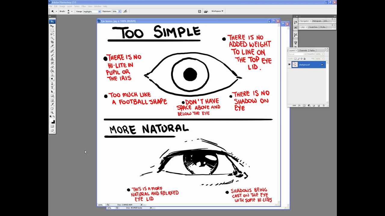McFarlane Art Lesson - (How to Draw Eyes)