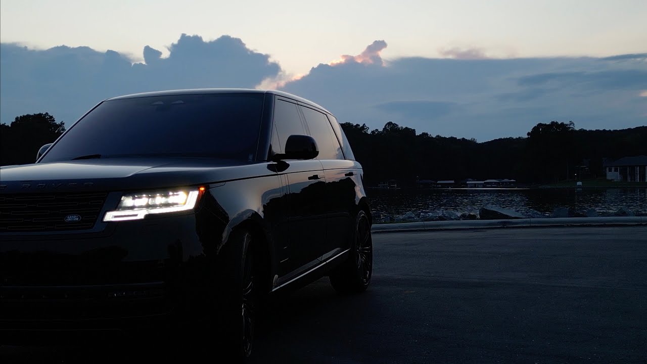 Cinematic Sunset Drone Video, 2023 Range Rover First Edition LWB (Long Wheel Base) Shadow Package