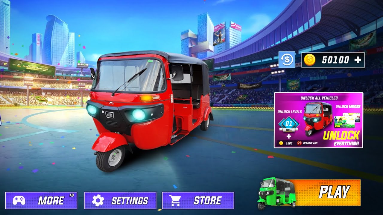 Tuk Tuk Modern Rickshaw Drive Gameplay | City Traffic Driving Simulator #tuktukgame 