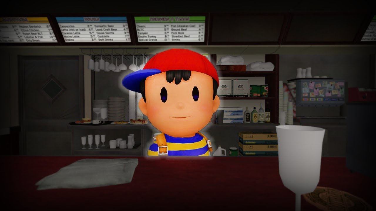 Overworld: Ness Works In McDonalds - Earthbound Animation