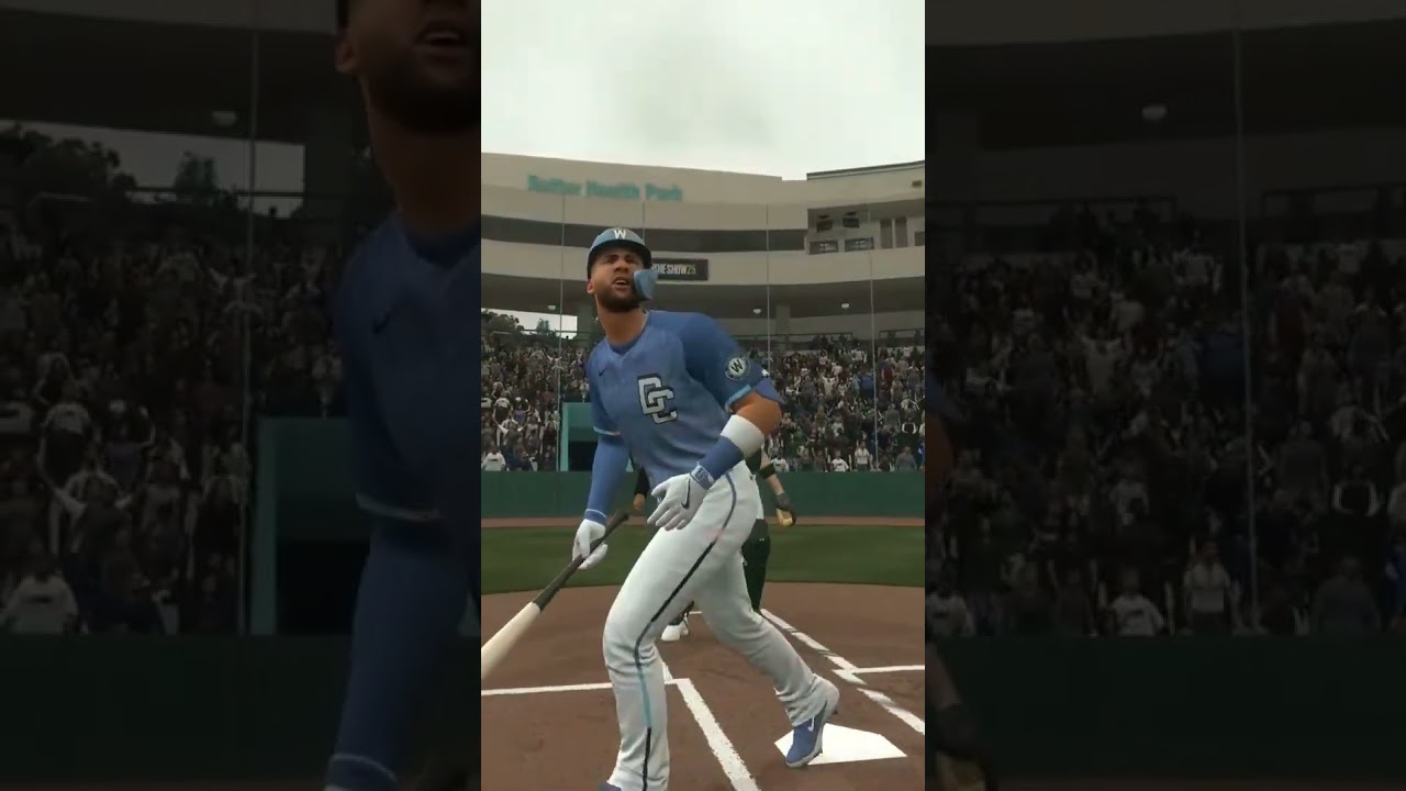 I HIT THE BUILDING IN LEFT FIELD OF SUTTER HEALTH PARK #mlb #homerun #mlbtheshow25 #baseball
