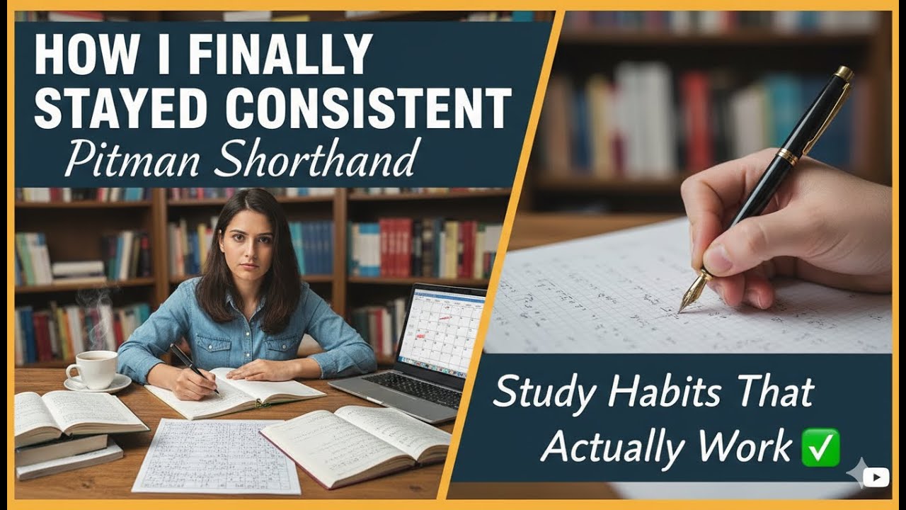 How I Finally Stayed Consistent with Pitman Shorthand | Study Habits That Really Works #stenographer